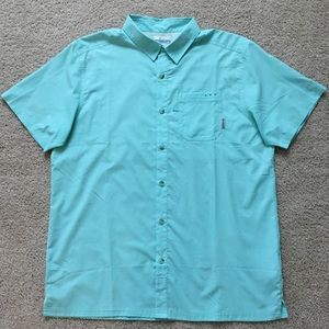 Men's Turquoise Columbia Omni-Shield PFG